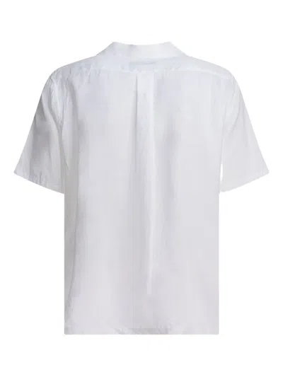 Nonnative Classic Short-sleeved Linen Shirt In White