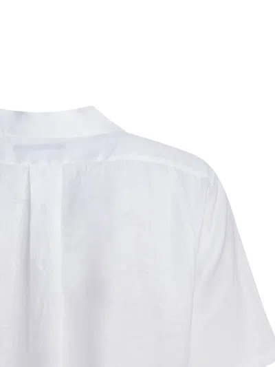 Nonnative Classic Short-sleeved Linen Shirt In White