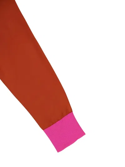 Paula V-neck Blouse In Orange