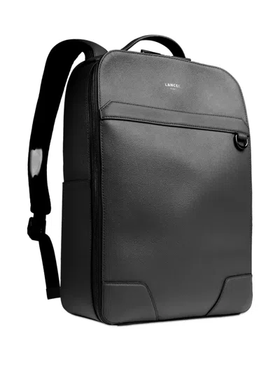 Lancel Leather Top-handle Backpack In Black