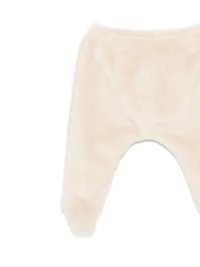 Teddy & Minou Fleece Footed Trouser Set (set Of Two) In Multi