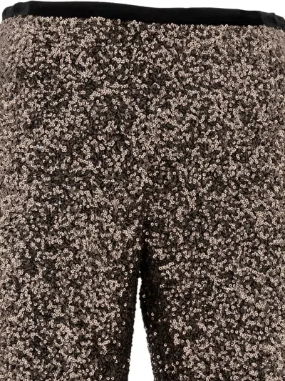 Fit F.it Paillettes Pants In Brown