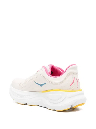 Hoka Womens  Bondi 9 In Alabaster/pink/birch