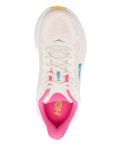 Hoka Womens  Bondi 9 In Alabaster/pink/birch