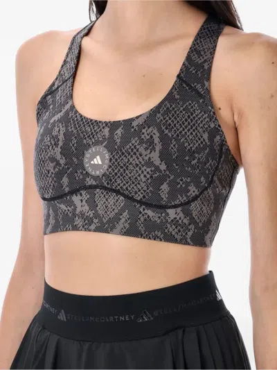 Adidas By Stella Mccartney Asmc Truepurpose Power Impact Training Bra P In Gray