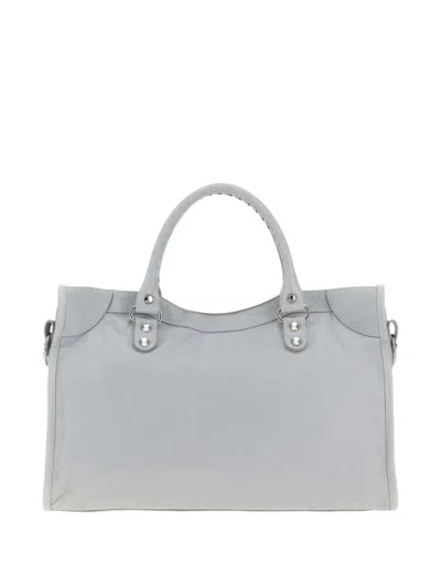 Balenciaga Shoulder Bags Stud Embellishment In Gray