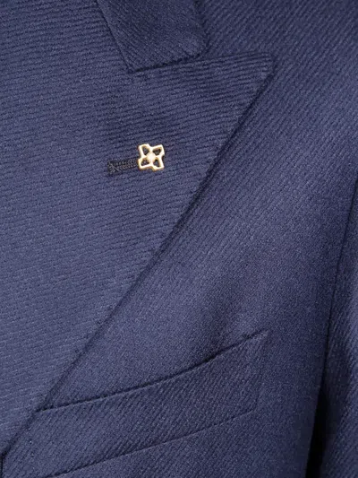 Tagliatore Men's Button Detail Jacket Pockets In Blue