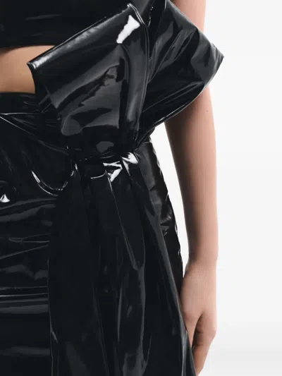 蝴蝶结细节垂坠迷你半身裙