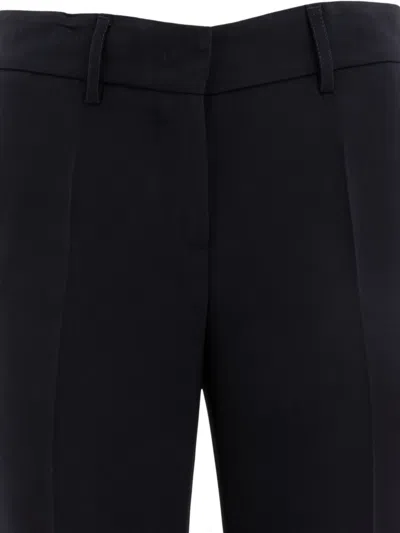 Fit Trousers Blue In Black