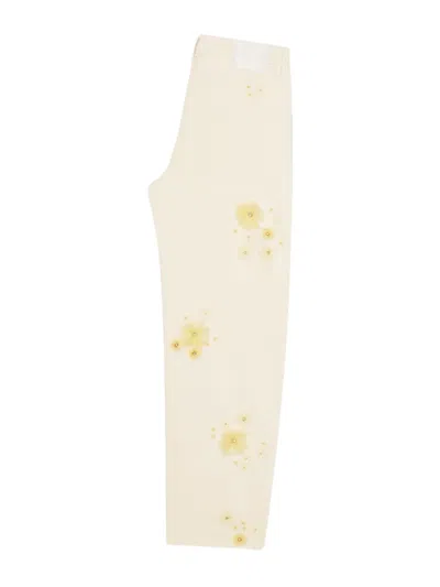 Frame Embellished Low Slung Barrel Jeans In Neutral