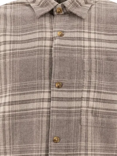 Nn07 Adwin Checked Button-fastening Shirt In Brown