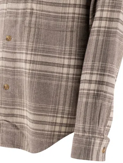 Nn07 Adwin Checked Button-fastening Shirt In Brown