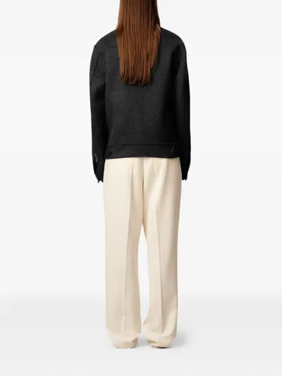 Ami Alexandre Mattiussi Adjustable Cuffs Chest Pockets Long Sleeves In Black