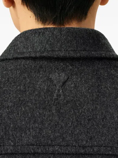 Ami Alexandre Mattiussi Adjustable Cuffs Chest Pockets Long Sleeves In Black