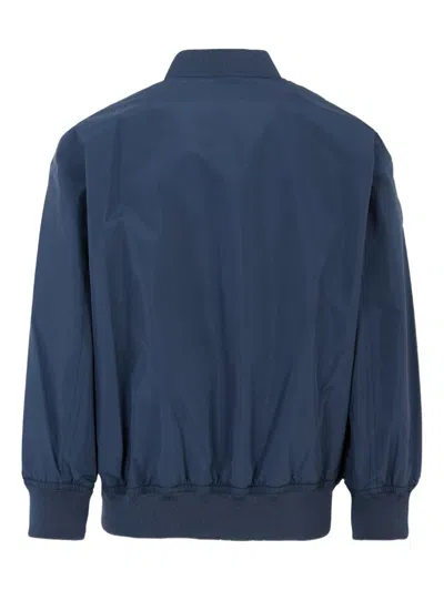 Save The Duck Zip Bomber Jacket In Blue