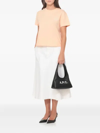 Apc A.p.c. T Shirt "rue Madame Gots" In Neutral