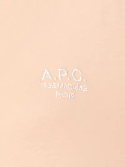 Apc A.p.c. T Shirt "rue Madame Gots" In Neutral