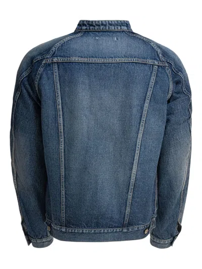 中式领牛仔夹克