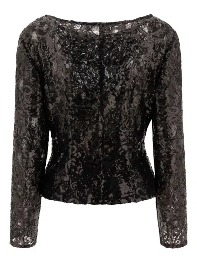 亮片蕾丝上衣