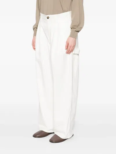 Sofie D'hoore Pressed-crease Trousers In White