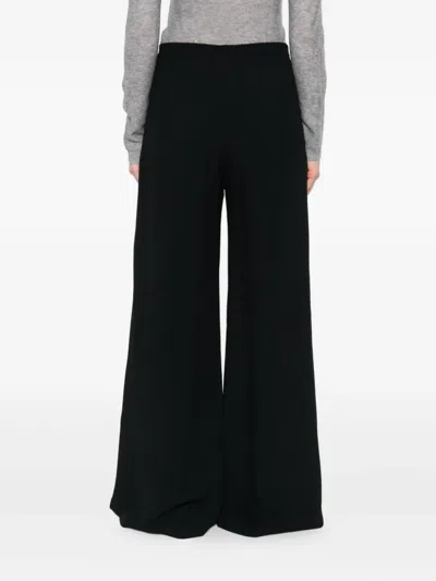 Fabiana Filippi Trousers Wide-leg Elasticated Waistband In Black