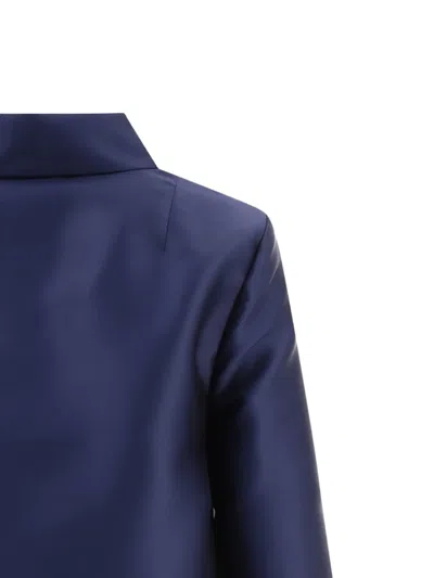 Fit F.it Lighweight Single Breasted Coat In Blue