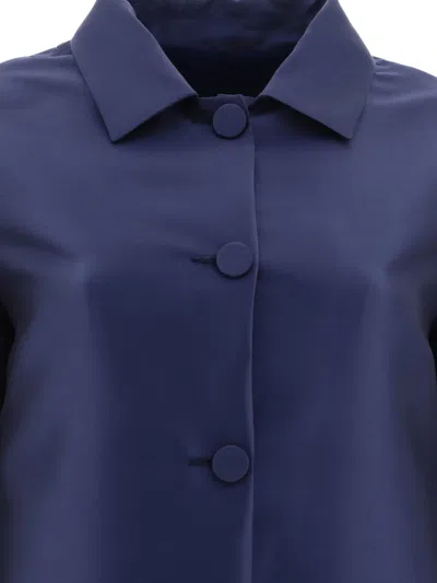 Fit F.it Lighweight Single Breasted Coat In Blue