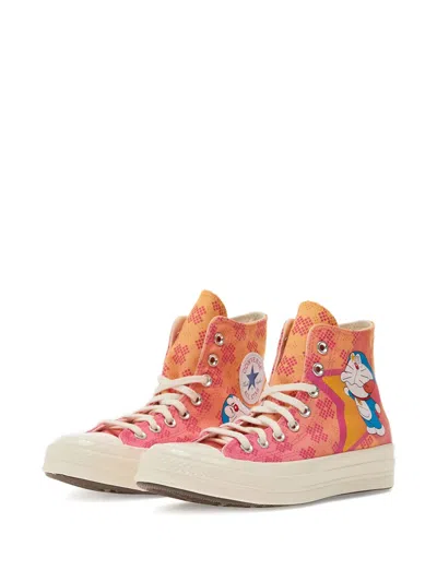 Converse Doraemon Pattern Chuck 70 Trainers In Pink