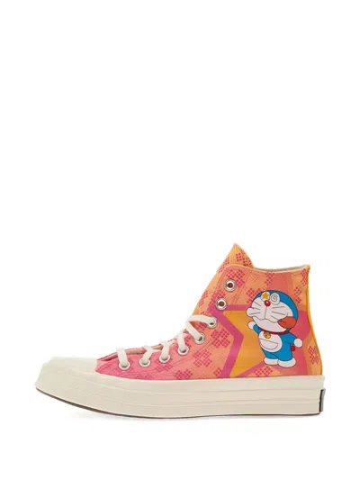 Converse Doraemon Pattern Chuck 70 Trainers In Pink