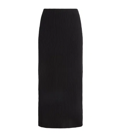 Iris Von Arnim Cashmere High-waist Asina Midi Skirt In Black
