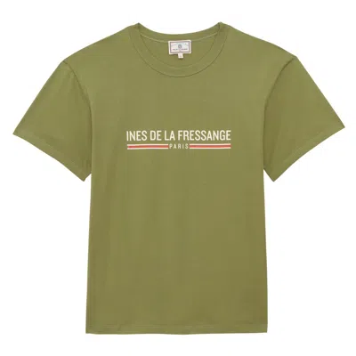 Ines De La Fressange T-shirt Maxence En Coton Avec Logo In Green