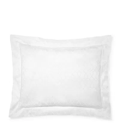 Pratesi Cotton Romanica King Sham Pillowcase In White