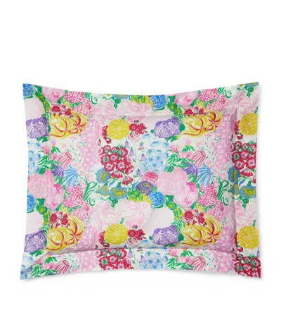 Pratesi Millefiori Oxford Pillowcase In Pink