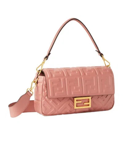 Fendi Baguette Medium Shoulder Bag In Pink