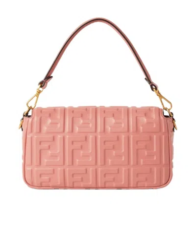 Fendi Baguette Medium Shoulder Bag In Pink