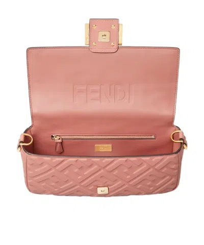 Fendi Baguette Medium Shoulder Bag In Pink
