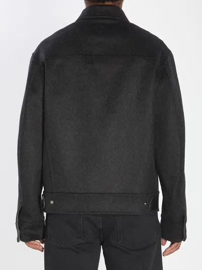 Ami Alexandre Mattiussi Adjustable Cuffs Chest Pockets Long Sleeves In Black