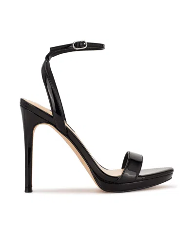 Nine West Women's Mandey T-strap High Stiletto Sandals In Black