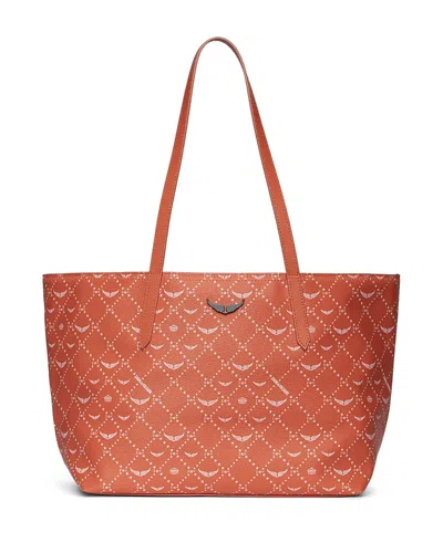 Zadig & Voltaire Z Shopper Monogram Flash Tote In Orange