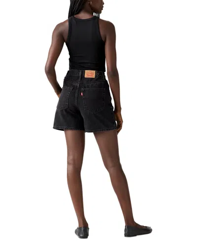 Levi's Levi S Ribcage Denim Shorts In Black