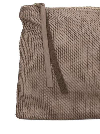 Sommet Textured Leather Satchel In Neutral