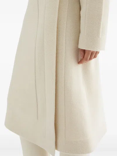 Jil Sander Wrap Midi Skirt In White