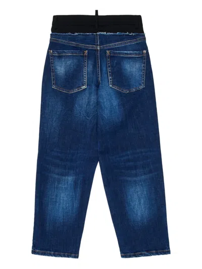 Dsquared2 Panelled Jeans In Blue