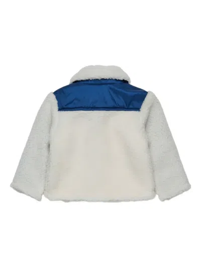 Diesel Shearling Jacket In Neutral