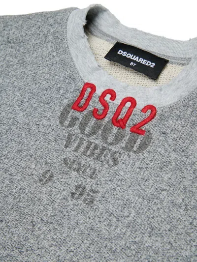 Dsquared2 Cotton Sweatshirt In Gray