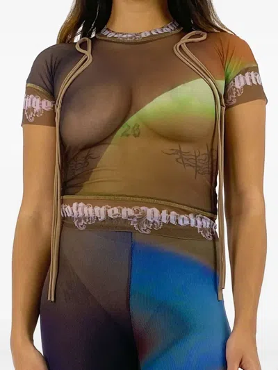 Ottolinger Mesh T-shirt In Multi