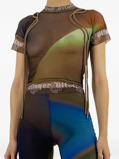 Ottolinger Mesh T-shirt In Multi