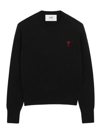 Ami Alexandre Mattiussi Ami Paris Jersey With Logo In Black