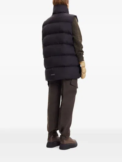 Samsoe & Samsoe Zip-up Puffer Vest In Black