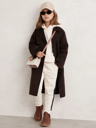 Reiss Chocolate Brown Coat In Brown